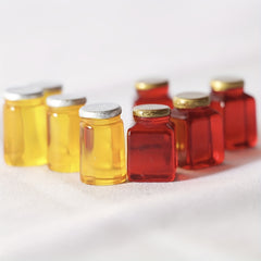 DIY Dollhouse Accessories Set - Jam Jars and Honey Jars for Kitchen Decor