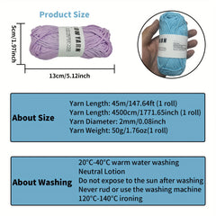 Glow In The Dark Yarn Luminous Cotton Yarn Soft Yarn For DIY Knitting