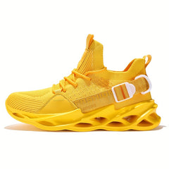 Women's Breathable Knit Sneakers Low Top Lace Up Casual Shoes