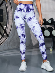 Tie Dye Yoga Pants Quick Dry High Waist Fitness Trousers