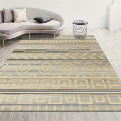 Soft Moroccan Area Rug Non Slip Sofa Floor Mat Machine Washable Anti Fatigue Mat