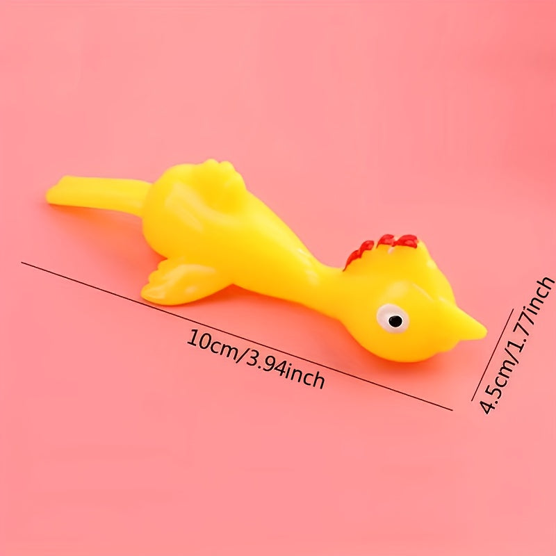 Rubber Chicken Finger Slingshot Toy for Kids & Adults No Batteries Needed