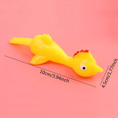 Rubber Chicken Finger Slingshot Toy for Kids & Adults No Batteries Needed
