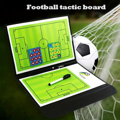 Football Coaching Board Soccer Ball Clipboard Portable Strategy Board