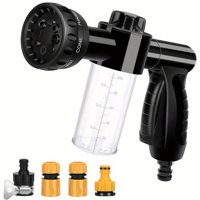 Foam Water Gun for High Pressure Car Washing with 4 Connectors