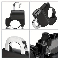 Universal Helmet Lock With Wrench & Anti-theft Rubber - Bike Accessory