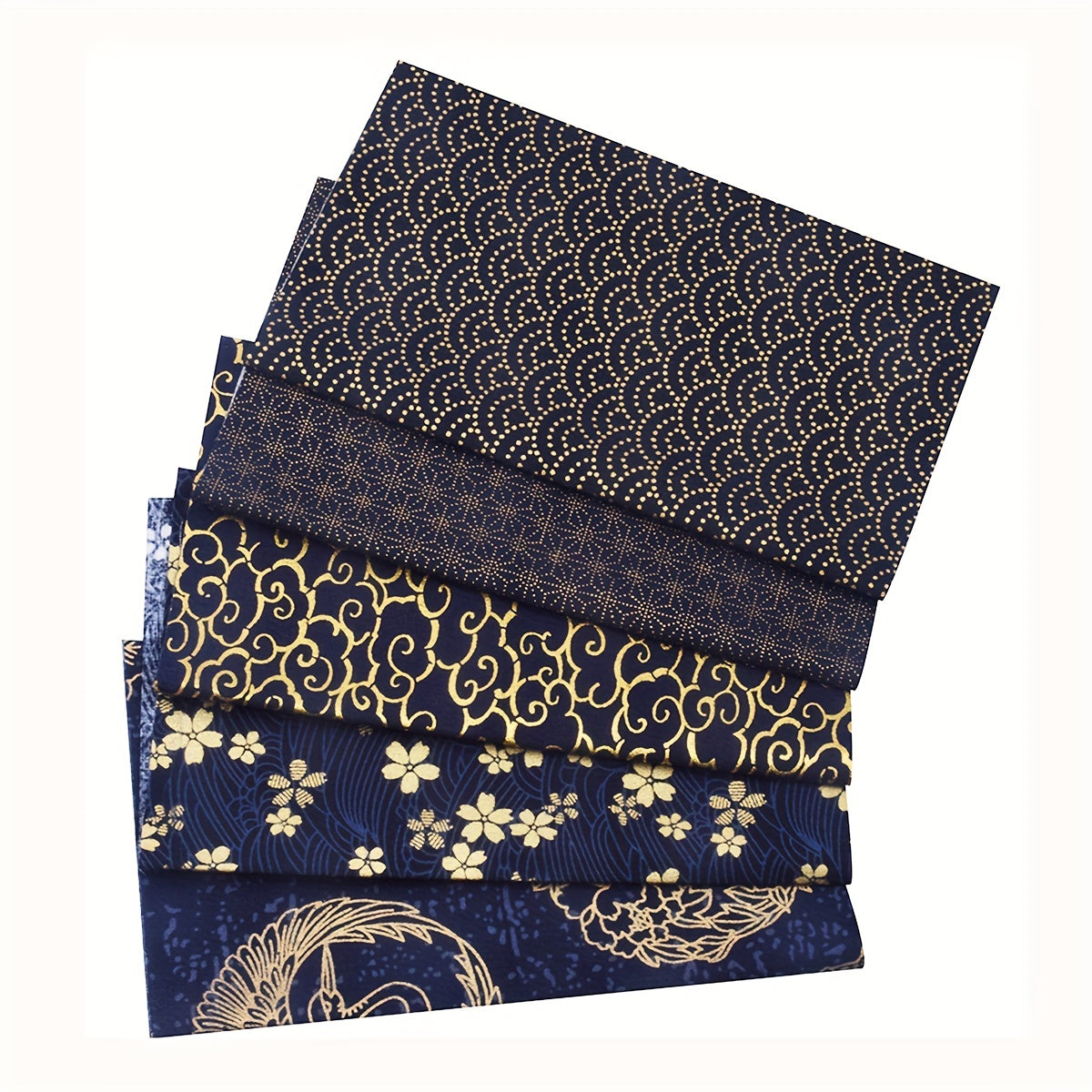 5pcs Japanese Cotton Fabric Bundle Patchwork Sewing Dolls Bags