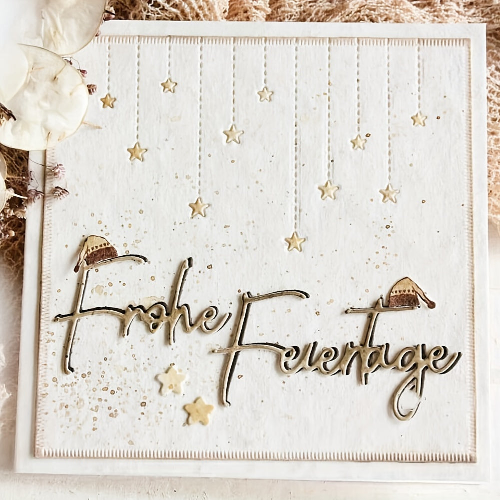 Star Background Metal Cutting Dies for DIY Crafts