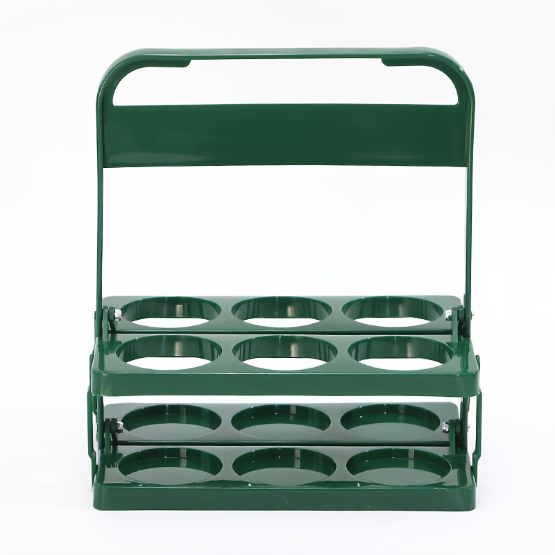 Foldable Cup Holder With Handle Reusable Beverage Coffee Beer Bottle Holder