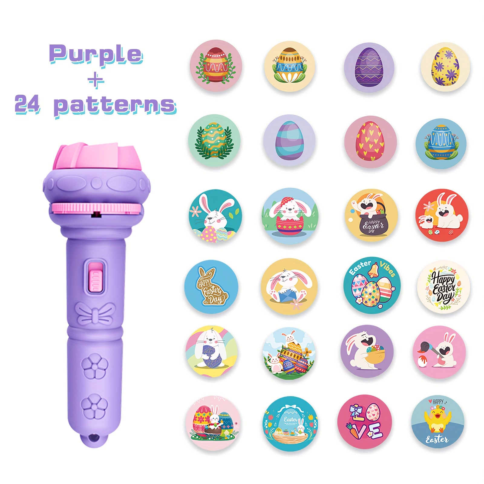 Easter Projection Purple Bunny Egg Novelty Toy