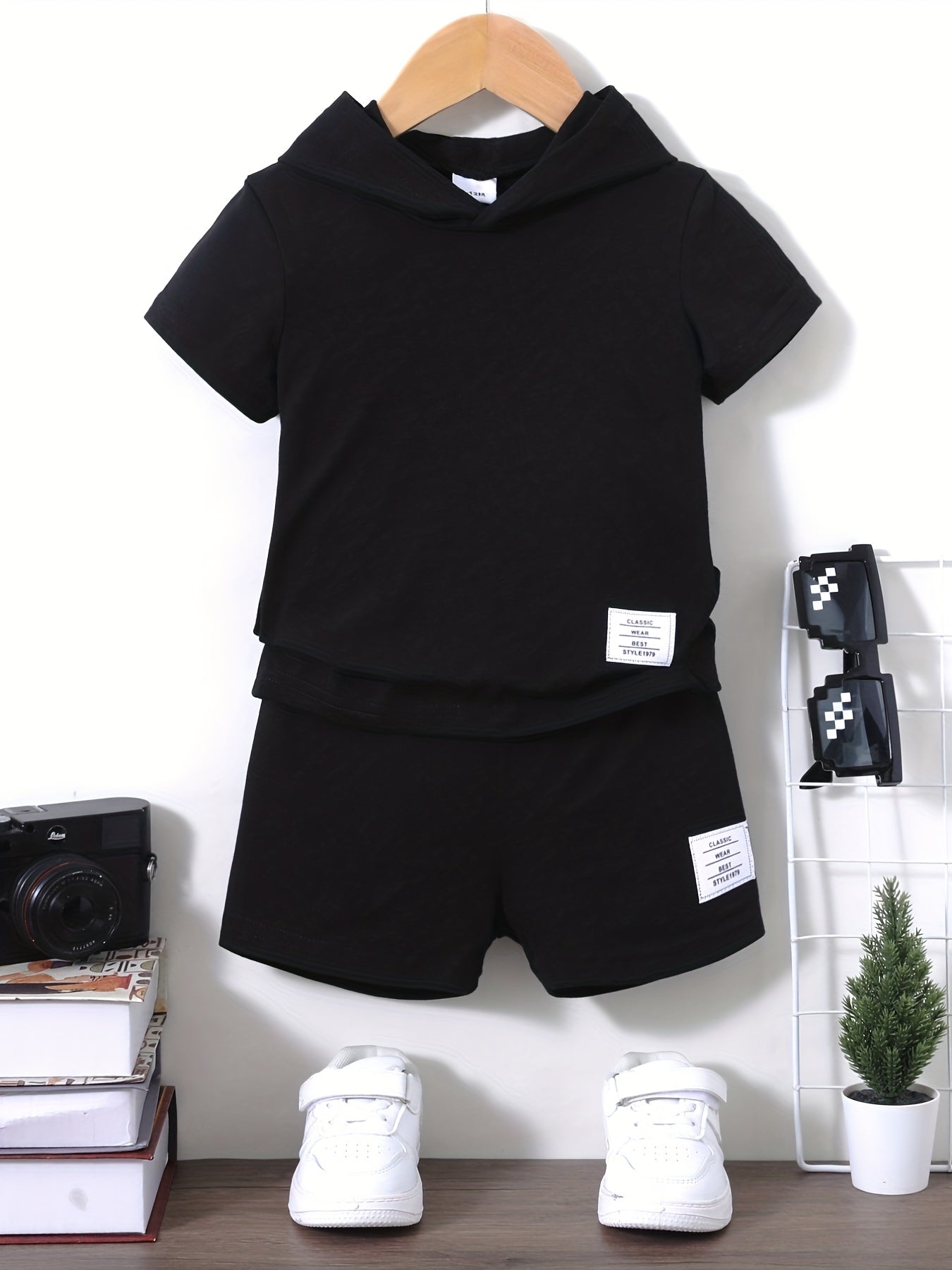 Baby Boy's Short Sleeve Hoodie & Shorts