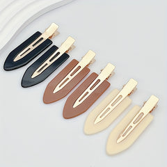 6pcs Acrylic Hair Clips Set Duck Billed for Women's Hair Accessories