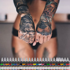 25 Tattoo Ink Set Professional Tattoo Pigment Set Long Lasting Tattoo Painting
