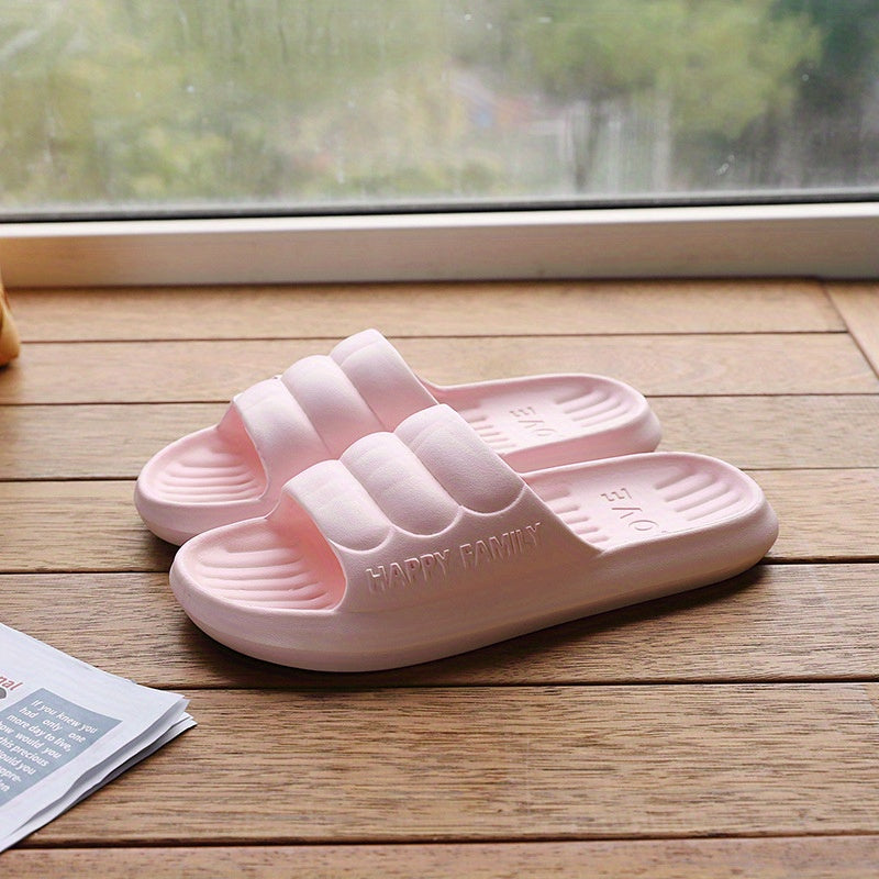 Women's Waterproof Solid Slides Soft Sole Indoor Shoes