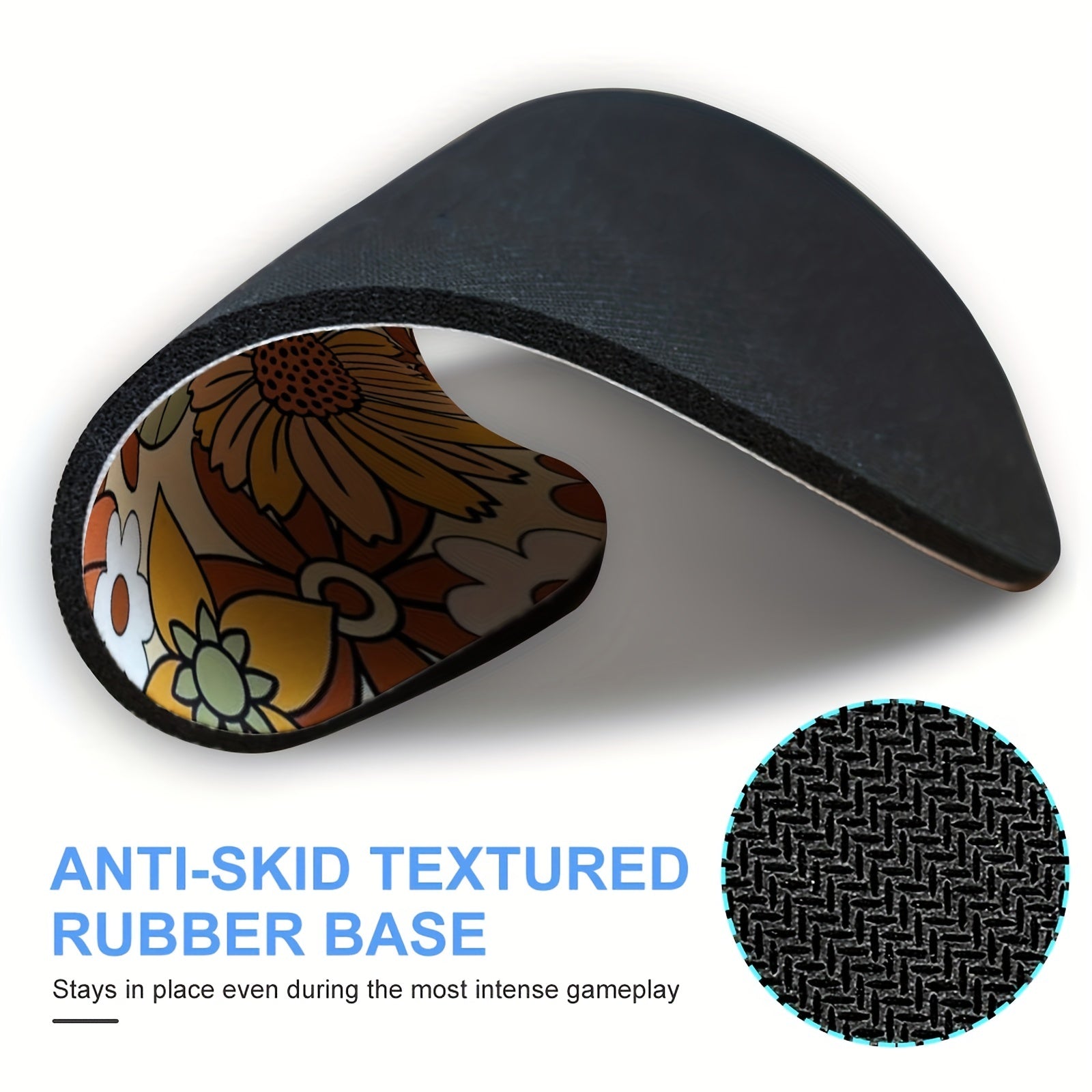 Non-slip Gaming Mouse Pad with Rubber Base - Waterproof