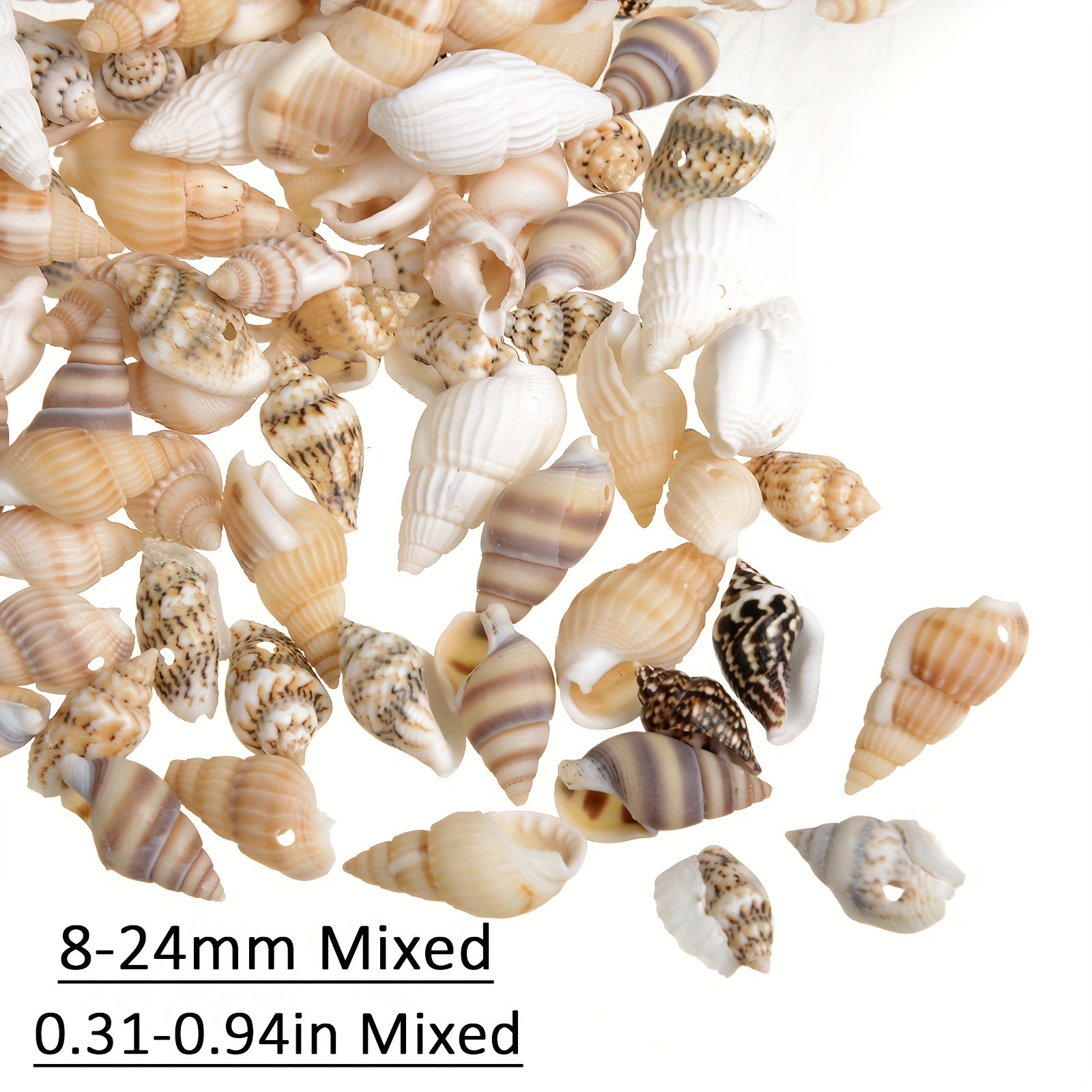 30pcs Sea Conch Shell Beads Cowrie Charm DIY Necklace Bracelet Accessories