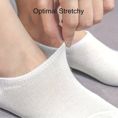 10 Pairs Men's Solid Liner Anklets Socks - Soft, Breathable, Sweat Absorbent