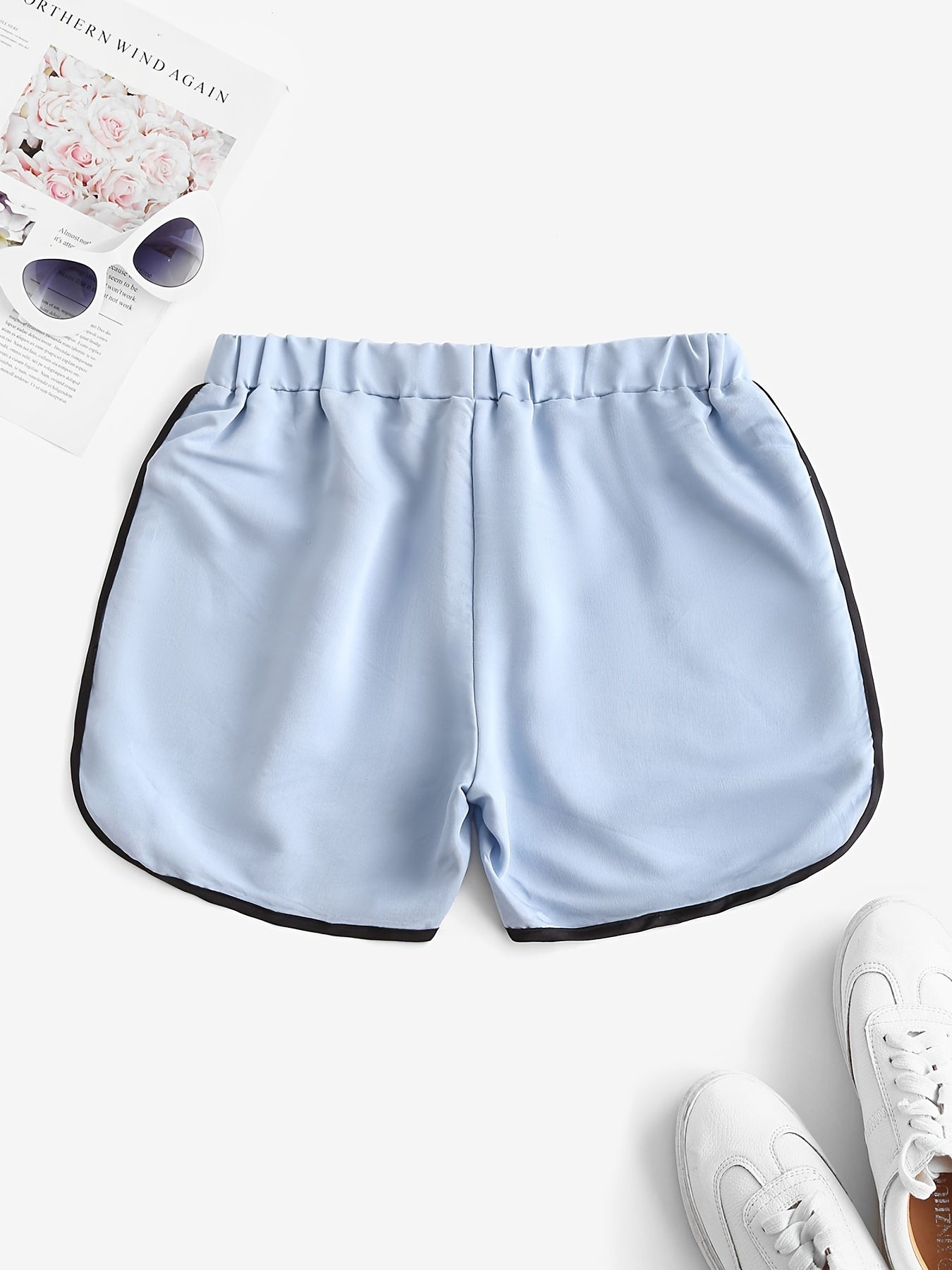 Summer High Waist Lace Up Shorts
