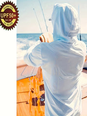Men's Camo UPF 50 Sun Protection Hoodie Long Sleeve Top