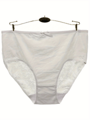 6pcs Lace Briefs Comfy & Stretchy Intimates Panties