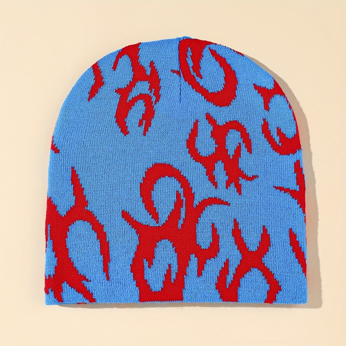 Men's Coldproof Melon Leather Knitted Hat