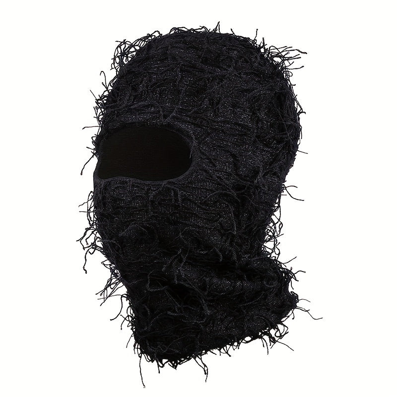 Camouflage Knitted Hat Winter Mask Hood Cover Retro Hat