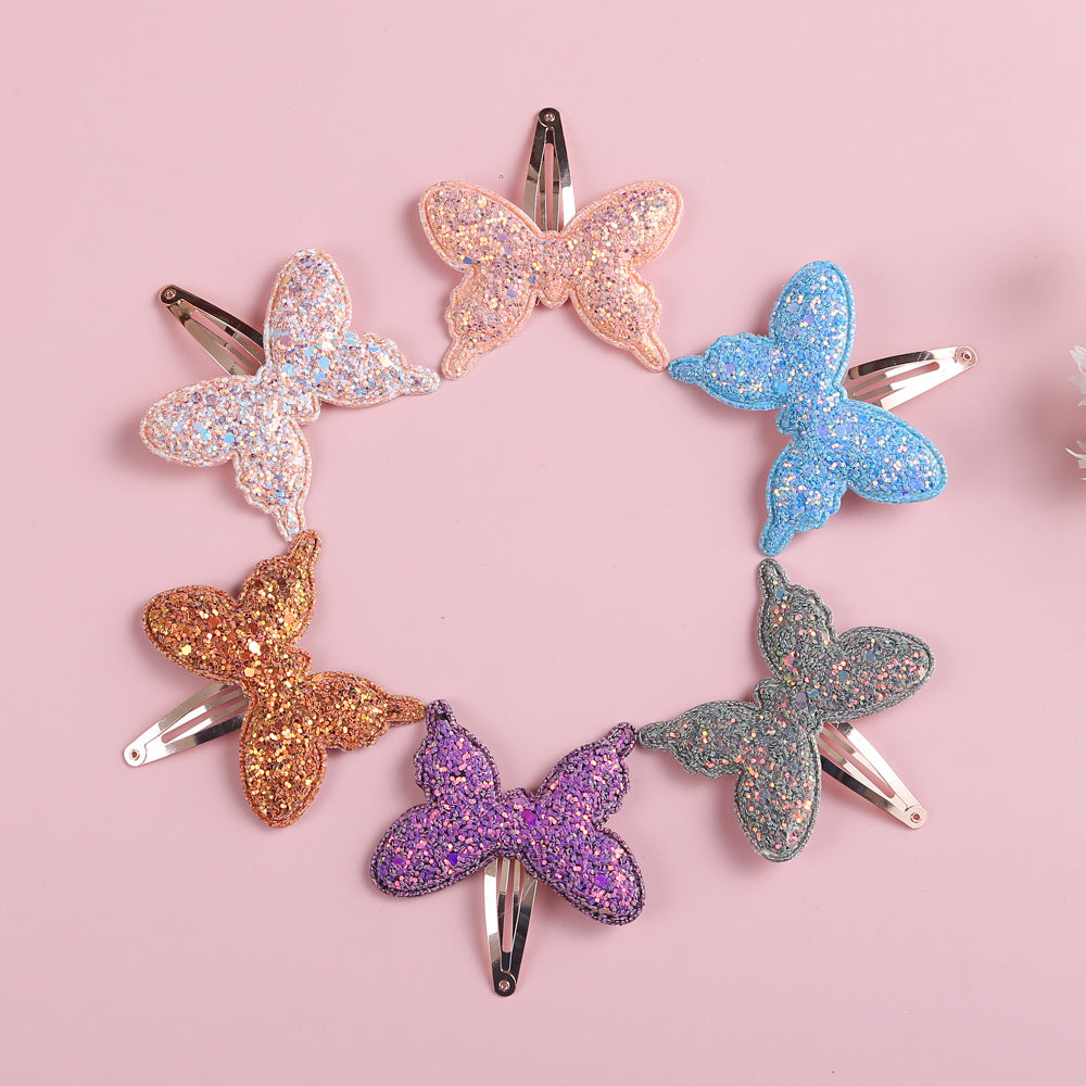 6pcs Butterfly Hair Clips Hair Jewelry Girls Kids Hair Accessories