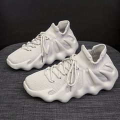 Women's Breathable Knit Sneakers Casual Lace Up Outdoor Shoes