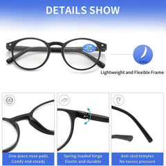 Light Blocking Glasses Rectangular Frame Computer Eyeglasses