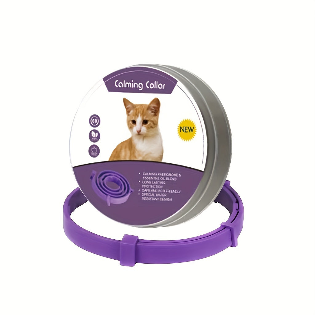 Adjustable Anxiety Reducing Pet Collar for Cats Dogs