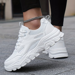 Women's Mesh Platform Sneakers Casual Lace Up Outdoor Shoes
