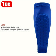 Soccer Shin Guard Calf Compression Sleeve Honeycomb Pads Shin Splint