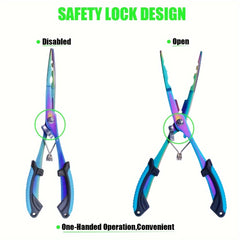 OUYALINE Portable Fishing Plier Stainless Steel Line Cutting Scissors