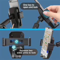 Truck Phone Holder Heavy Duty Phone Mount Long Arm Suction Cup & Stable