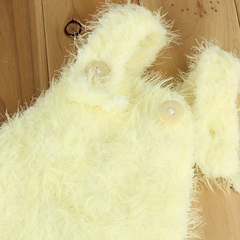 Newborn Chick Costume Crochet Romper Hat Photo Prop Outfit