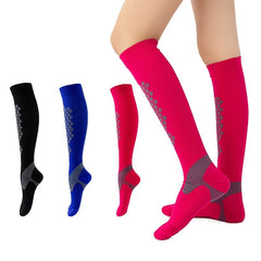 3pairs Diamond Honeycomb Calves Jump Exercise Compression Socks
