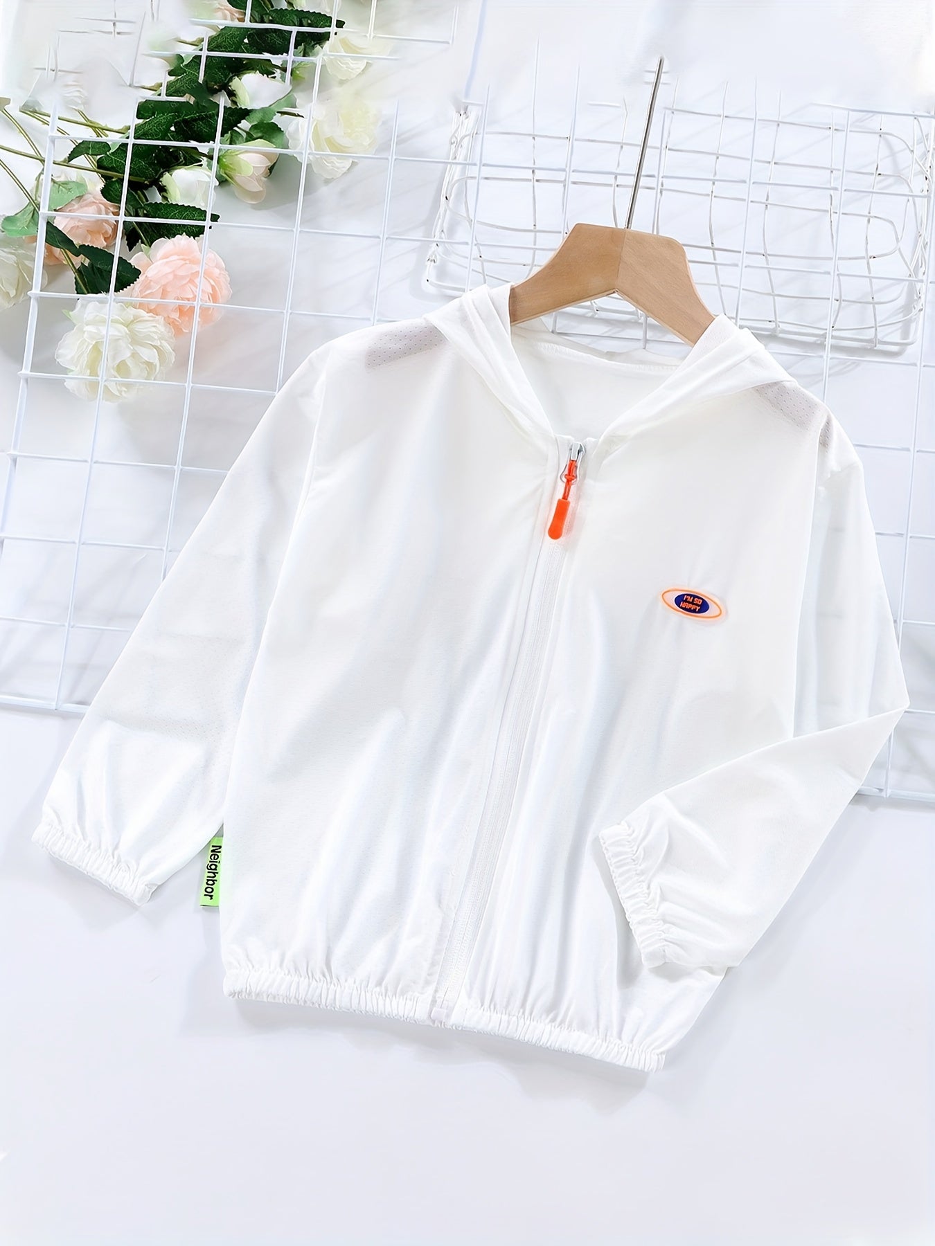 Girls Sunscreen Rash Guard Hoodie With Assorted Colors Ice Silk Outfit