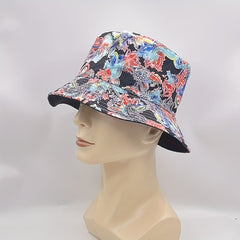 Vintage Paisley Print Bucket Hat Reversible Lightweight Sun Hat for Women Men