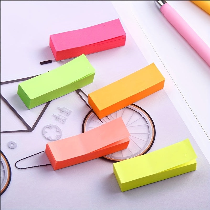 Small Strip Paper Stickers 500 Sheets 5 Colors