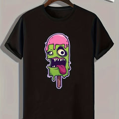 Ice Sucker Print Men's Graphic T-Shirt for Summer