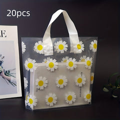 Small Daisy Gift Bag PVC Carrying Bag Cosmetics Clothes Holiday Accessories