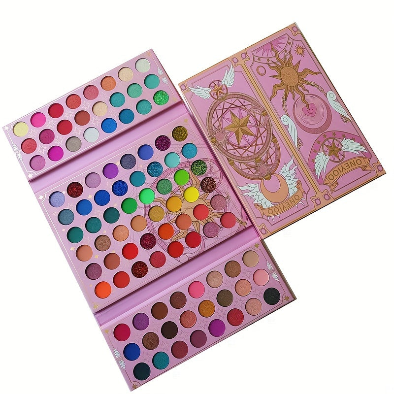 96 Colors Retro Eyeshadow Palette Pearly Matte Finish Magic Card Makeup Gift