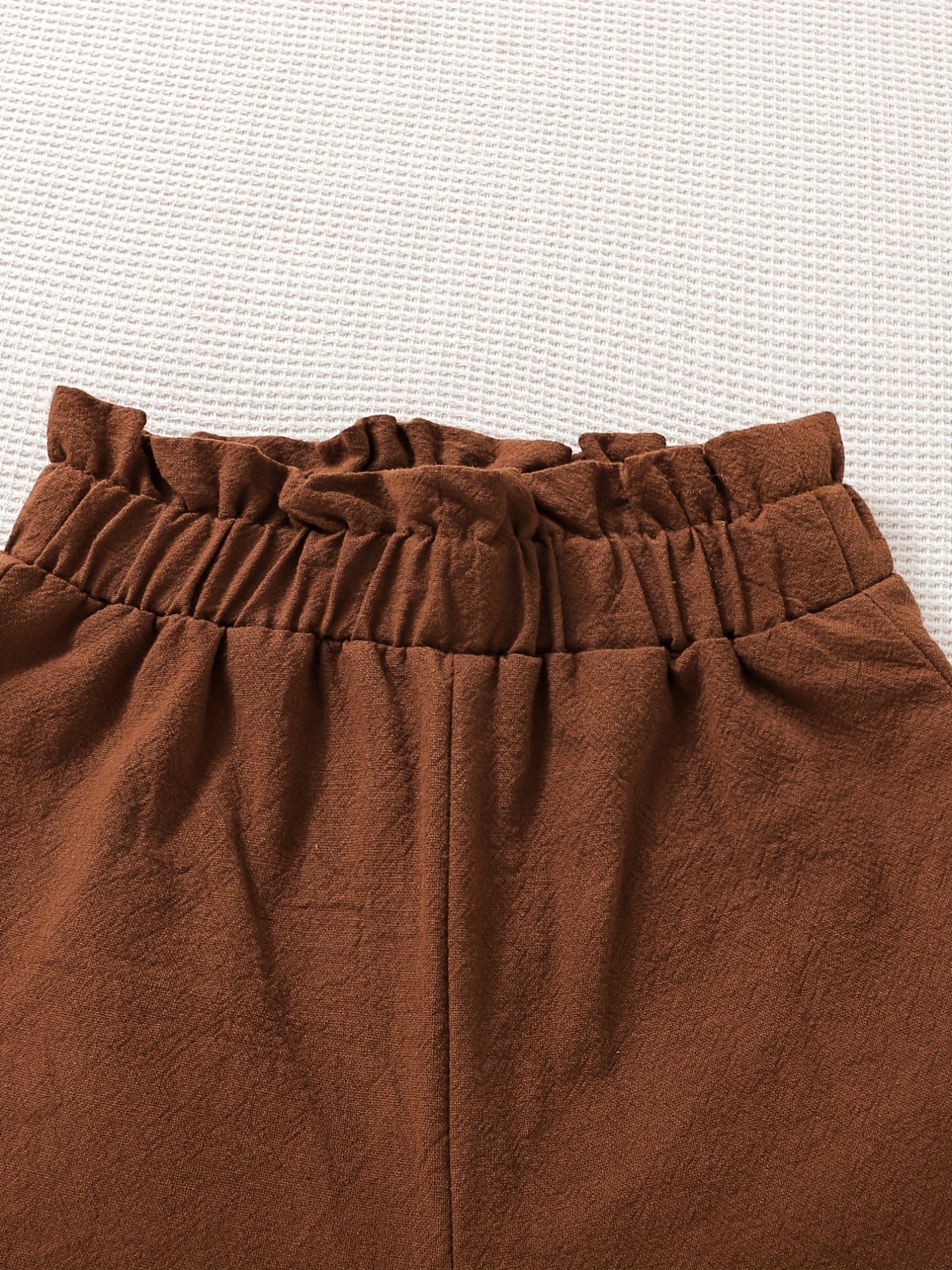 Girls Bell Bottomed Pants High Waisted Loose Fit