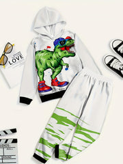 Dino Print Two-Piece Set for Kids