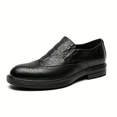 Men's Slip On Brogue Formal Shoes