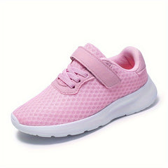 Girl's Woven Breathable Sneakers Soft Sole Shoes