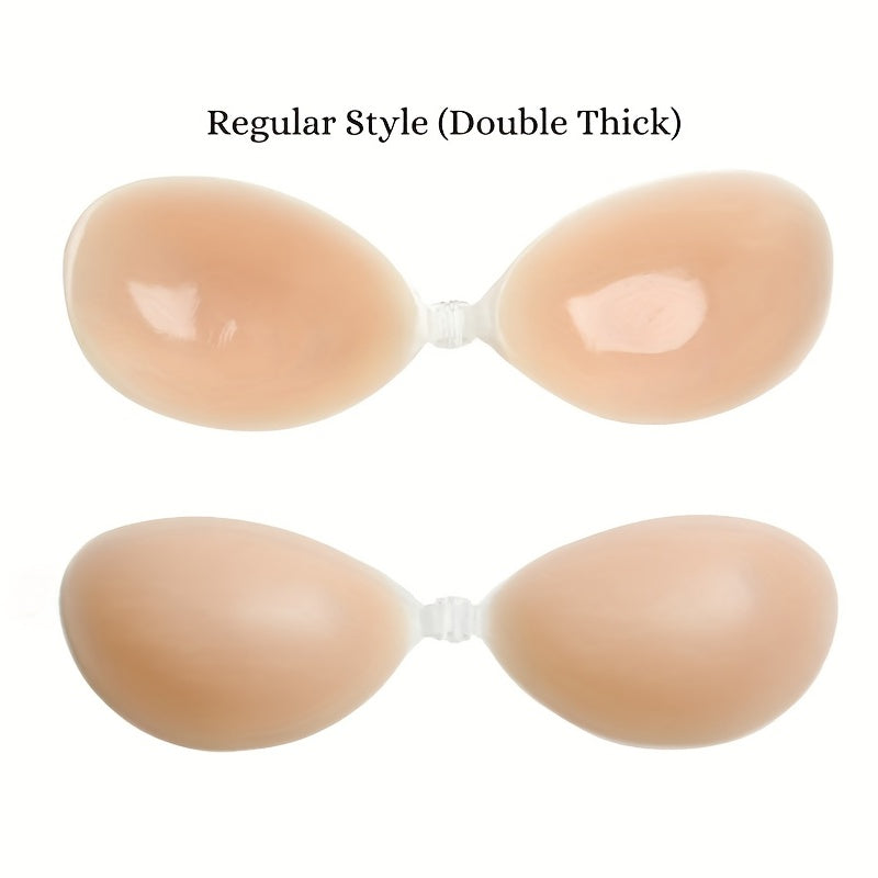 4 Pairs Invisible Stick On Bras Silicone Nipple Pasties