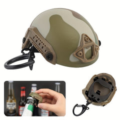 Helmet Keychain Bottle Opener Buckle for Bags and Backpacks