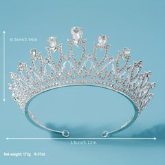 Rhinestone Crystal Headband Princesse Crown Hair Accessories For Women
