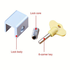 Child Safe Window Lock Anti Fall Protection Kids' Room Security